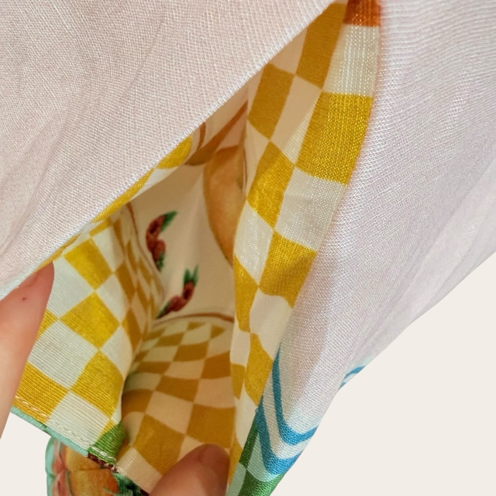 Antonio Melani Small Eliana Fruit Print Linen Blend Sleeveless Mini Dress NWT - Picture 7 of 13